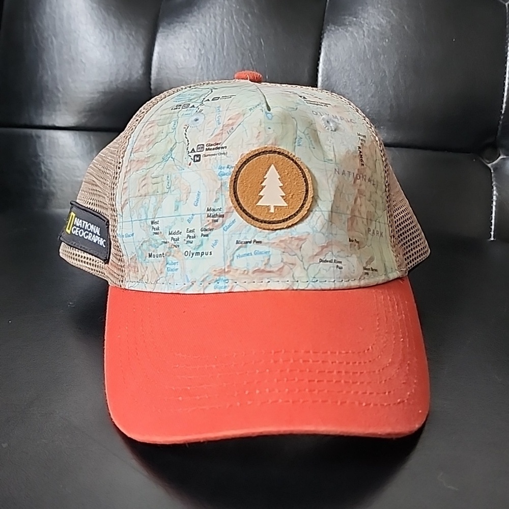 National Geographic Locale Outdoor Olympic National Park Topo Map Trucker Hat